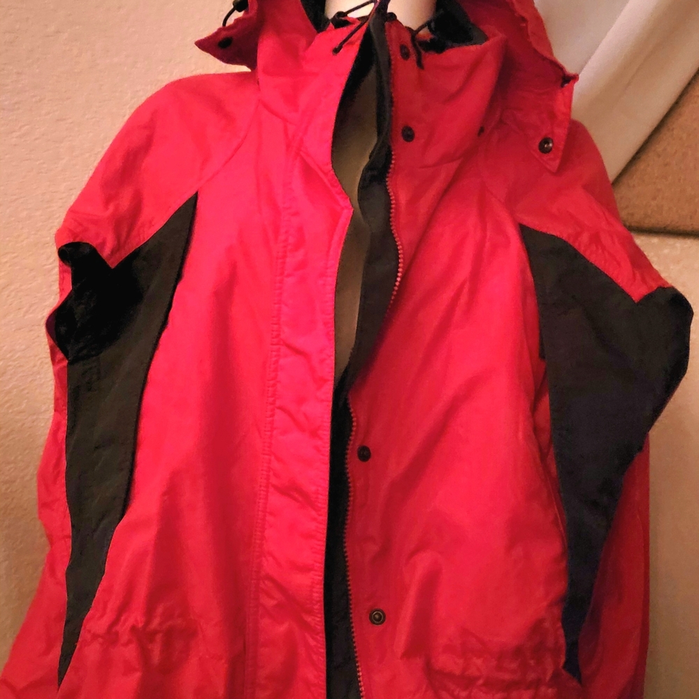 Columbia Women's Red and Black Jacket